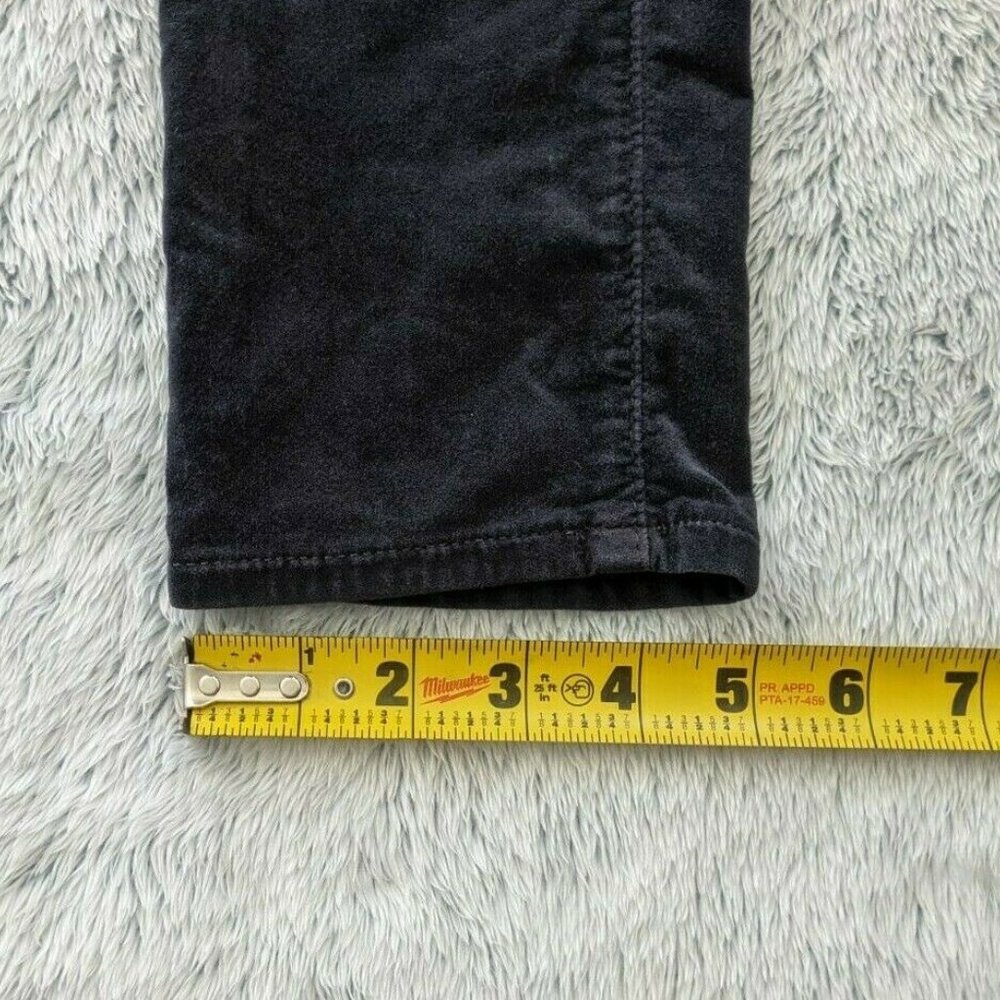 AG Adriano Goldschmied Size 25R Women the legging super skinny black velvet Pant - Picture 10 of 12